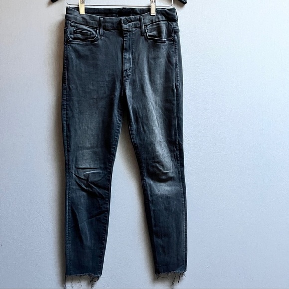 Mother high waisted looker ankle fray Dancing in the Moonlight denim Sz 28 - Picture 2 of 13